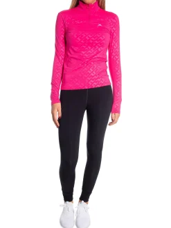 J.LINDEBERG SWEATER LAURYN DEBOSS MID LAYER PINK