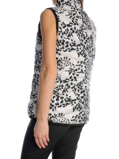 J.LINDEBERG VEST LARA LIGHT DOWN VEST PRINT SNAKE ROCK MOONBEAM M