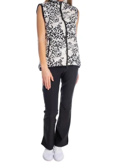 J.LINDEBERG VEST LARA LIGHT DOWN VEST PRINT SNAKE ROCK MOONBEAM M