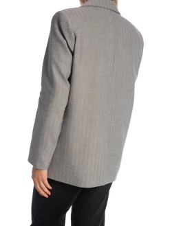 LEVETE ROOM BLAZER INFINITY 1 TAUPE GRAY CO