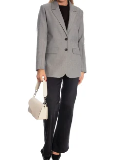 LEVETE ROOM BLAZER INFINITY 1 TAUPE GRAY CO