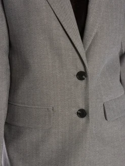 LEVETE ROOM BLAZER INFINITY 1 TAUPE GRAY CO