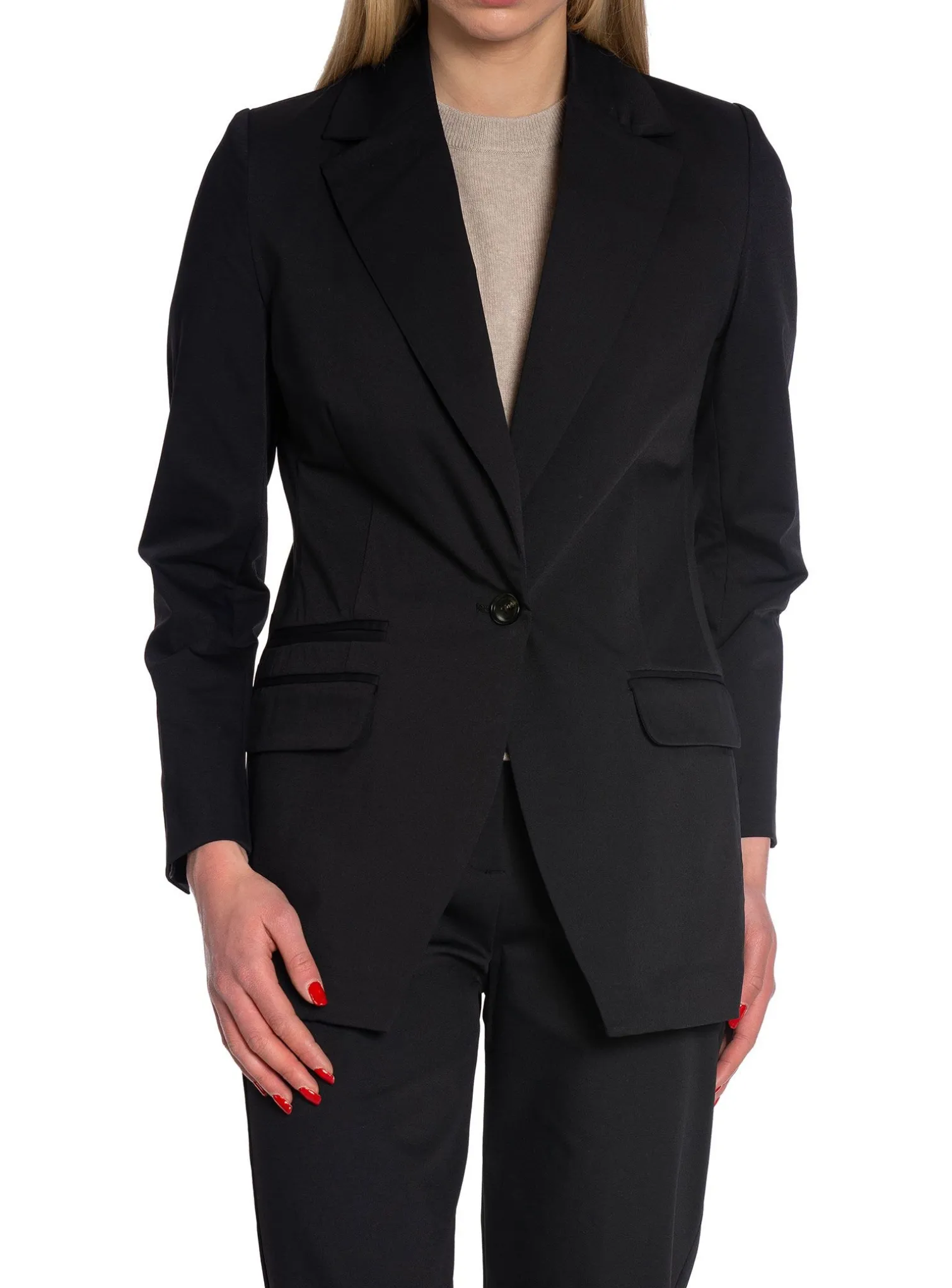 LEVETE ROOM BLAZER VIKA 1 BLACK
