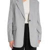LEVETE ROOM BLAZER WESLEY 1 LIGHT GREY MEL