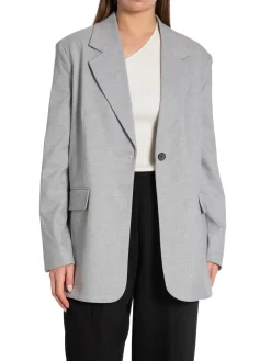 LEVETE ROOM BLAZER WESLEY 1 LIGHT GREY MEL