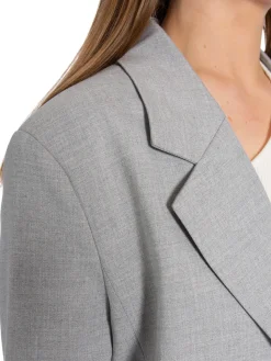 LEVETE ROOM BLAZER WESLEY 1 LIGHT GREY MEL