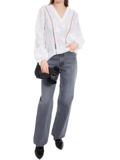 LEVETE ROOM BLOUSE FENNA WHITE