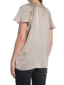 LEVETE ROOM BLOUSE HERA SILVER CLOUD