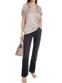 LEVETE ROOM BLOUSE HERA SILVER CLOUD