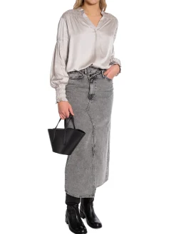 LEVETE ROOM BLOUSE LR ESTEL ICEY GREY