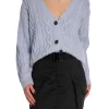 LEVETE ROOM CARDIGAN KALIMA 22 HEATHER BLUE