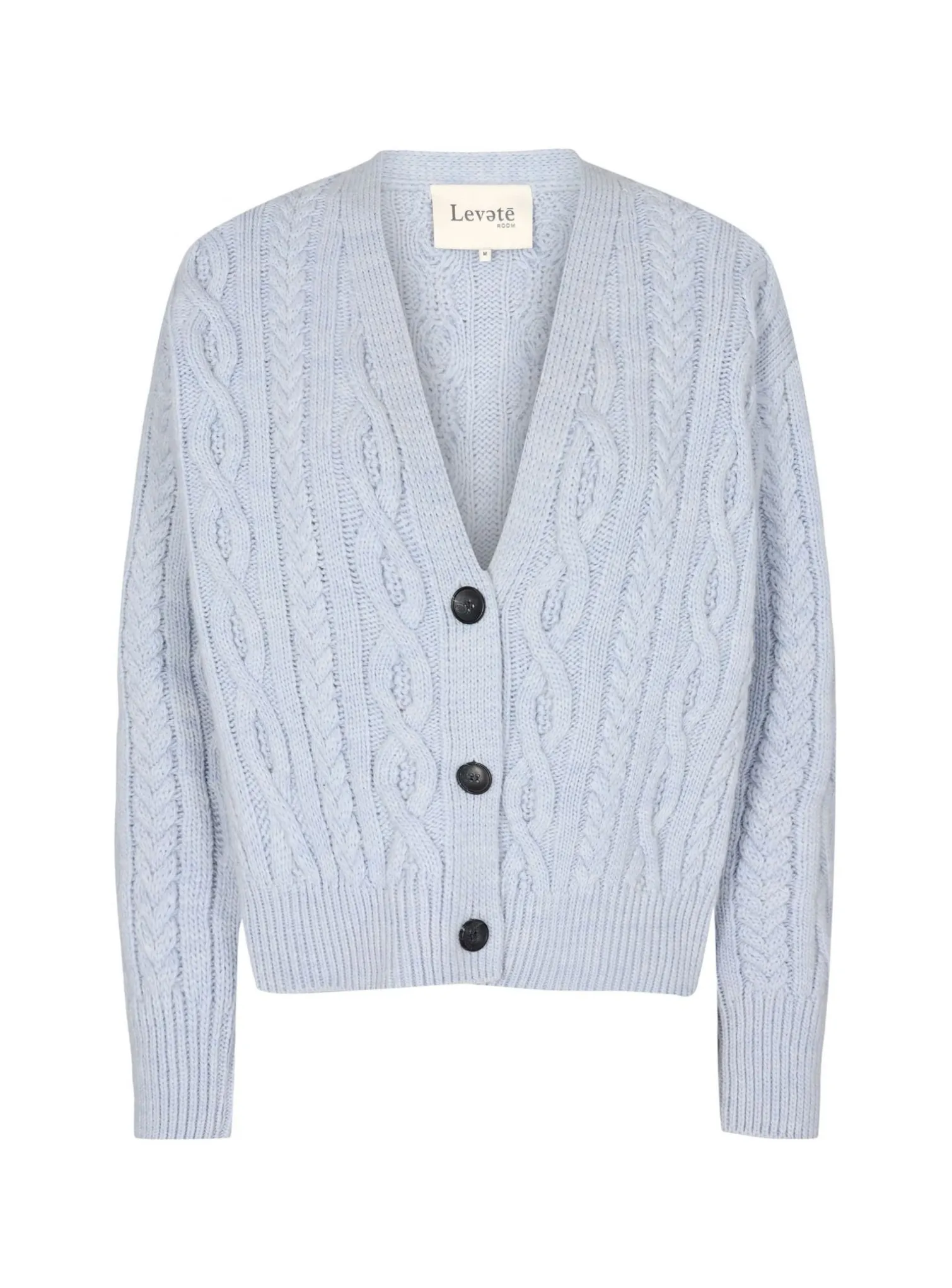 LEVETE ROOM CARDIGAN KALIMA 22 HEATHER BLUE