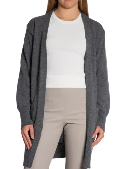 LEVETE ROOM CARDIGAN WINNI 1 DARK GREY MEL