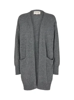 LEVETE ROOM CARDIGAN WINNI 1 DARK GREY MEL