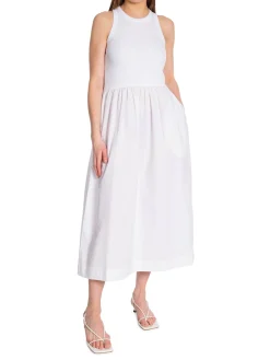 LEVETE ROOM DRESS BEATA WHITE