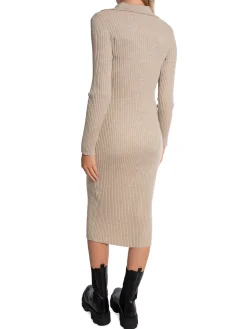 LEVETE ROOM DRESS DARIA PLAZA SAND MEL