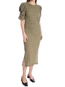 LEVETE ROOM DRESS KALLE 2 DARK MOSS