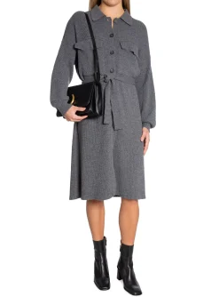 LEVETE ROOM DRESS LR-WINNI 1 DARK GREY MEL