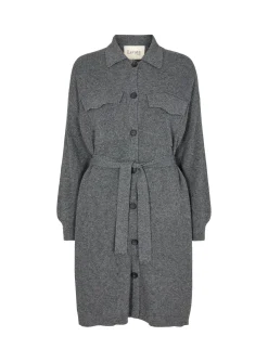 LEVETE ROOM DRESS LR-WINNI 1 DARK GREY MEL