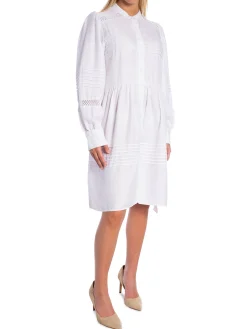 LEVETE ROOM DRESS ROBBYN 2 WHITE