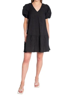 LEVETE ROOM DRESS SEREINA BLACK COMBI