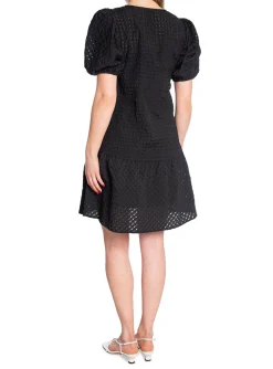 LEVETE ROOM DRESS SEREINA BLACK COMBI