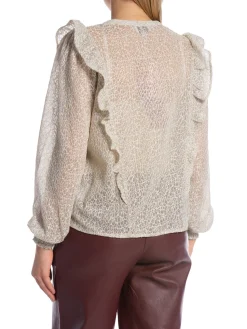 LEVETE ROOM SHIRT JERRIE 2 DOVE COMBINATION