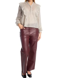 LEVETE ROOM SHIRT JERRIE 2 DOVE COMBINATION