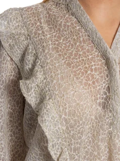 LEVETE ROOM SHIRT JERRIE 2 DOVE COMBINATION