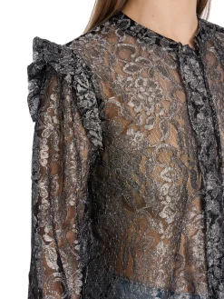 LEVETE ROOM SHIRT LR ELIZA BLACK COMBI