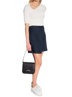 LEVETE ROOM SKIRT AIDA DARK BLUE