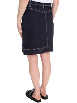 LEVETE ROOM SKIRT FREJA DARK NAVY