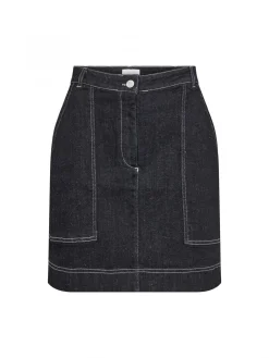 LEVETE ROOM SKIRT FREJA DARK NAVY