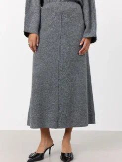 LEVETE ROOM SKIRT ICON 1 DARK GREY MEL