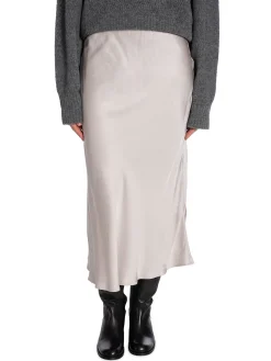 LEVETE ROOM SKIRT LE ESTEL SKIRT ICEY GREY