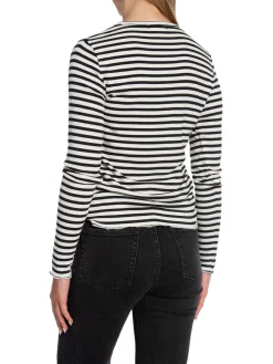 LEVETE ROOM TOP IKA BLACK/WHITE