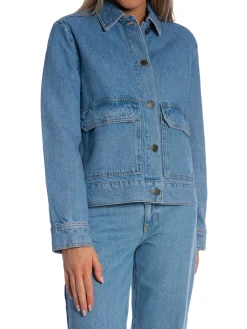 LEXINGTON DENIM JACKET SHORT LIGHT BLUE