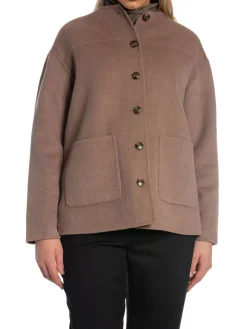 LEXINGTON JACKET DOUBLE FACED WOOL BLEND LIGHT BROWN