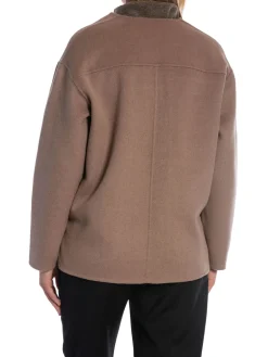 LEXINGTON JACKET DOUBLE FACED WOOL BLEND LIGHT BROWN