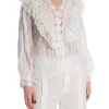 LILY MCBEE BLOUSE LACE WHITE