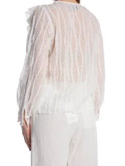 LILY MCBEE BLOUSE LACE WHITE
