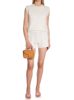 LISA YANG SHORTS LAURA CREAM