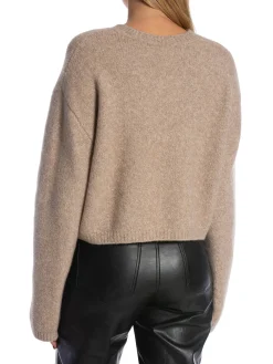 LISA YANG SWEATER HAZELLE SPECKLED SAND BOUCLÉ