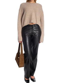 LISA YANG SWEATER HAZELLE SPECKLED SAND BOUCLÉ