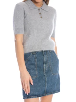 LISA YANG TOP CAROLYN CLOUDY BRUSHED SZ