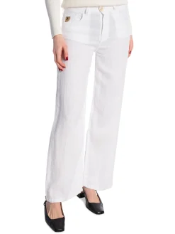 LOIS PANTS CULOTTE LINEN COLOUR WHITE L32