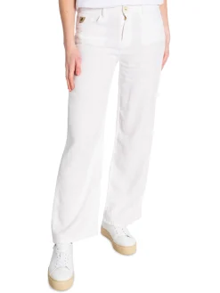 LOIS PANTS CULOTTE LINEN COLOUR WHITE L32