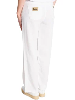 LOIS PANTS CULOTTE LINEN COLOUR WHITE L32