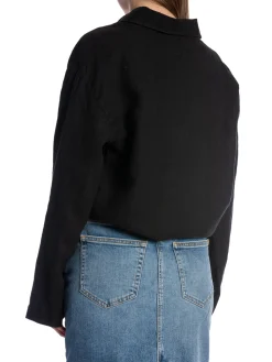 LOIS SHIRT PIA LINEN SHIRT BLACK