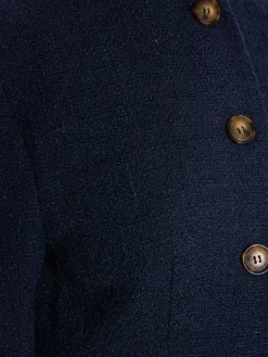 MALINA BLAZER CAROL FITTED ROUND DARK BLUE